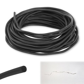 prota 20 Metre Joint Sealing Cord EPDM Joint Filling Profile, Diameter 4 mm Seal Foam Round Cord, Black Joint Sealing Cord Round Sealing Cord for Joints Doors Windows Ceilings Walls