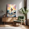 KYHDCJUB Jesus Walking On Water Wall Art Christian Spiritual Painting