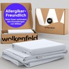 Wolkenfeld Cushion cover 80 x 80 cm, white, cuddly soft