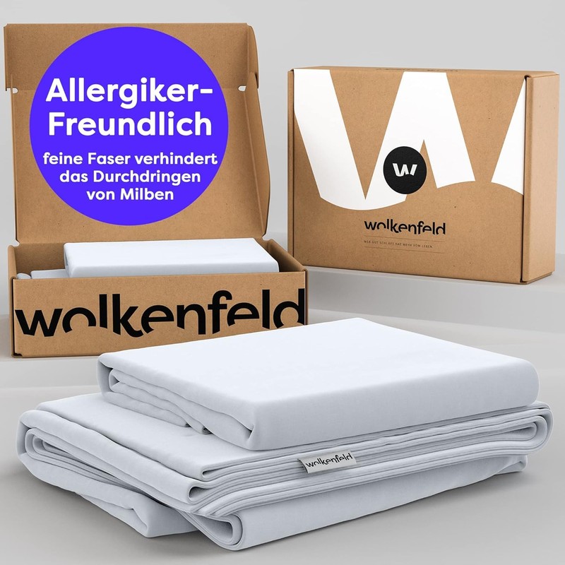 Wolkenfeld Cushion cover 80 x 80 cm, white, cuddly soft