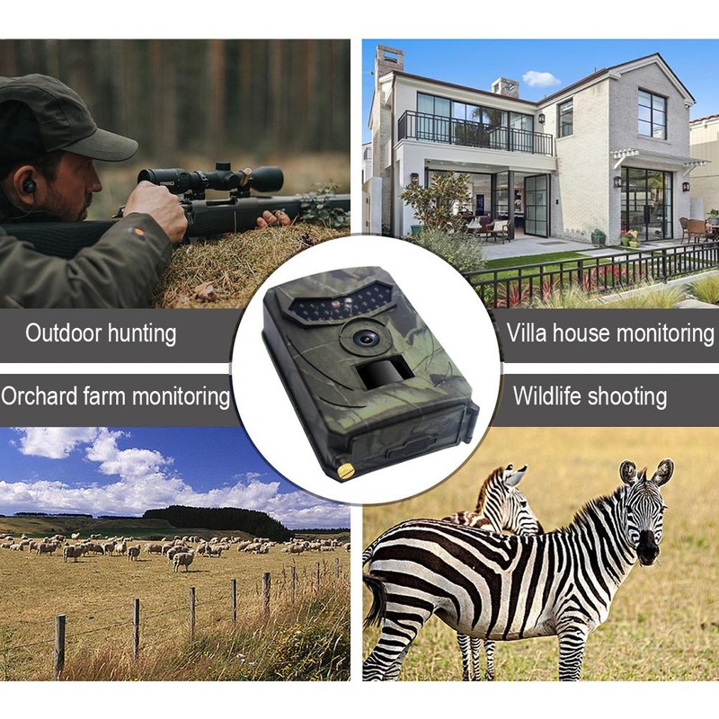 Trail Camera 16MP 1080P HD Video Game Camera with 26pcs
