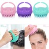 3 Pieces Hair Scalp Massager Shampoo Brush Silicone Head Washer