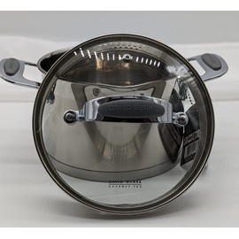 David Burke Gourmet Pro Stature EZ Strain Cookware (3 qt sauce pan)