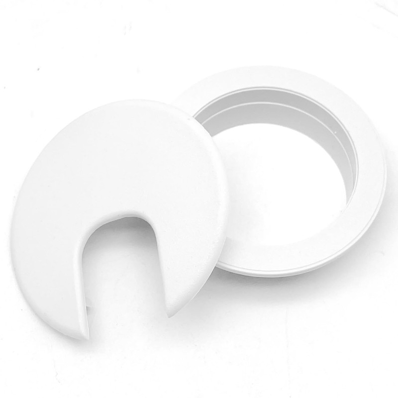 Surf turtle 1-3/8inch Desk Grommet 2 Pack White Desk Hole
