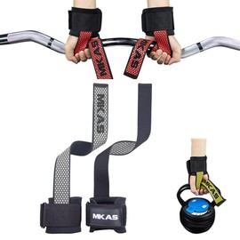 RUGNADOO Straps para Gym, MuñEqueras Gym Mujer Y Hombres, Agarre Ajustable, Maximiza Tu Agarre En Barras Y Mancuernas, para Gym Levantamiento De Pesas, Culturismo, Entrenamiento