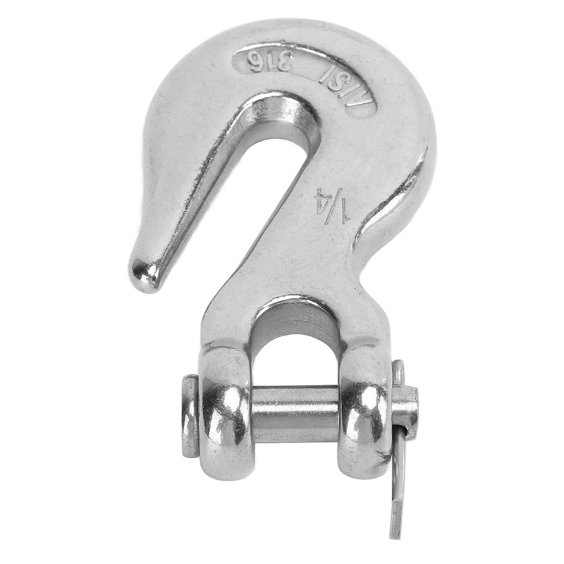 Marine Boat Slip Lifting Hook 1/4in 1000lbs Load Bearing Capacity