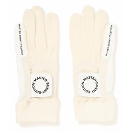 Master Bunny 758-4285001 Unisex Golf Gloves (Fleece Fabric, Grip) / Synthetic Leather, 030_white