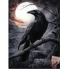Gothic Black Raven On Branch Preprinted 11CT Cross Stitch Kits