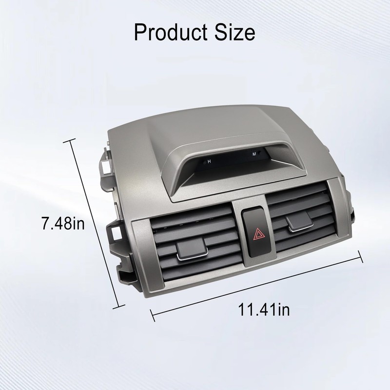 Center Dash A/C Outlet Air Vent Panel with Clock Fit