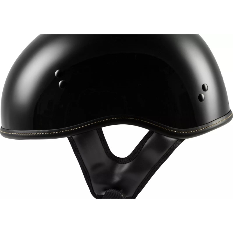 HIGHWAY 21 .357 SOLID HALF HELMET GLOSS BLACK 2X 77-11002X