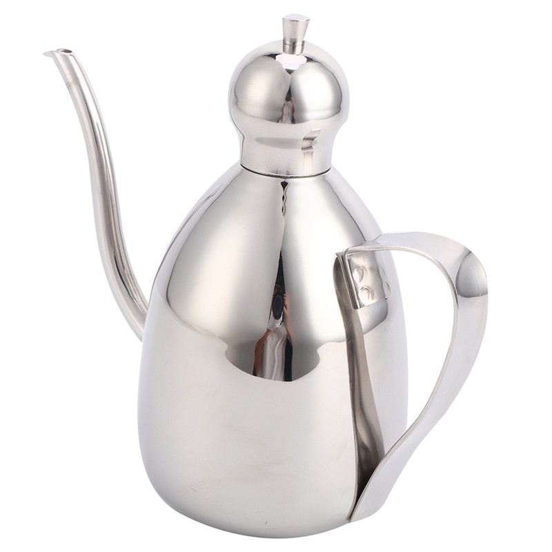 Oil Dispenser Stainless Steel Oil Bottle Leakproof Vinegar Pot Kitchen
