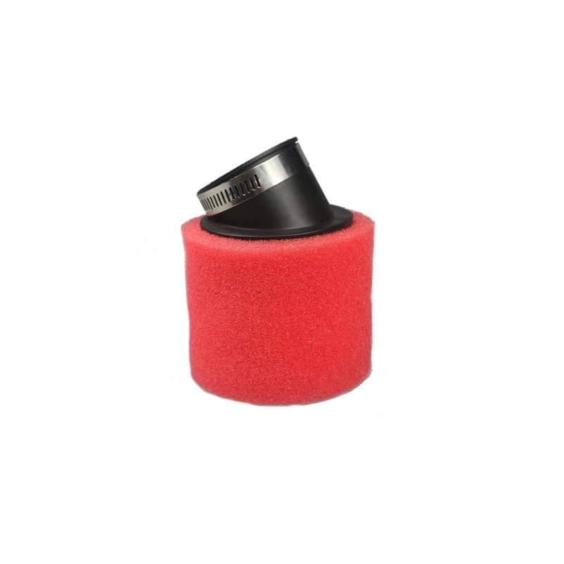 TDR Red 48mm Dual Foam Pod Air Filter Angled Fitting