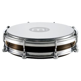 Meinl Percussion Tamborim with Floatune Tuning System-Not Made in China-Black ABS Plastic Body & Synthetic Head, 2-Year Warranty, (TBR06ABS-BK)