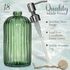 JASAI 18Oz Green Soap Dispenser with Rust Proof Pump, Refillable