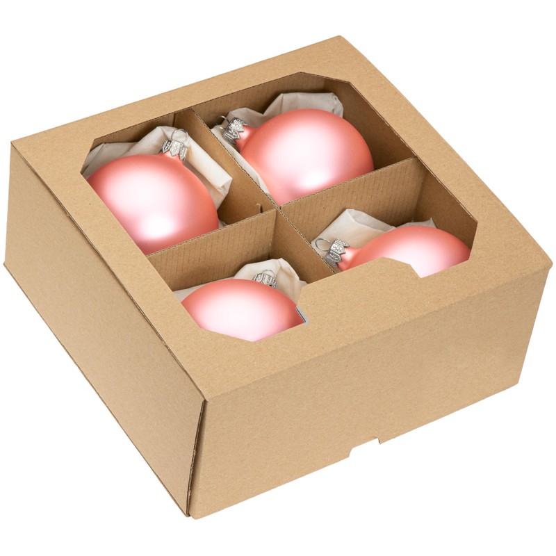 Sikora Essentials Klassische Christbaumkugeln aus Glas - matt - 6