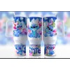 Novelty 40 oz Stitch Tumbler With Handle Lid And Straw