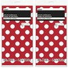 2 Pack Polka Dot Plastic Tablecloth, 108 x 54, Red
