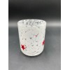 Anthropologie Icon Juice Glass Confetti Edition Red Star 17.25 Oz.