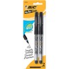 BIC Z4CP21-Blk BIC Z4 Plus Roller Pens, Fine Point, 2