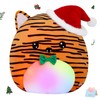 FunBase Christmas Musical LED Tiger Soft Plush Pillow, Light Up