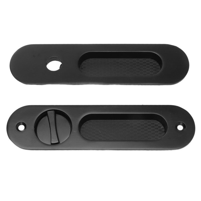 Pocket Lock Handle Invisible Light Weight Black Lock Circular Sliding