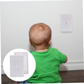 COHEALI 4Pcs Safety Outlet Covers Protective Socket Lids for Durable Electrical Plug Protectors Prevents Accidental Insertion Dust Entry White