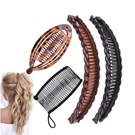 Banana Hair Clips Vintage Clincher Combs Tools for Curly Thick Hair Accessories Fish Shape Ponytail Holder