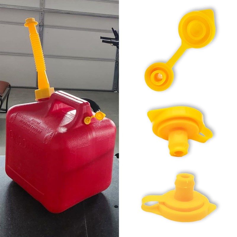 Oraivy 12 PCS Universal Yellow Gas Can Vent Caps, Fuel