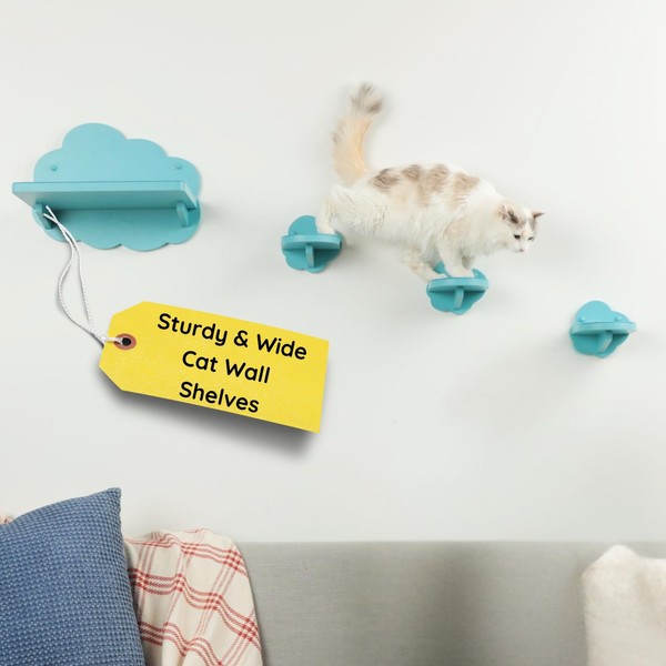 Whiskers Empire - Cloud Cat Wall Shelves - 1 Large