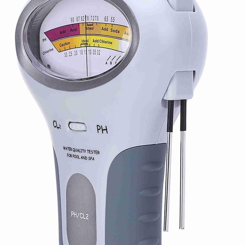 2 in 1 Chlorine and PH Meter Swimming Pool Tester,
