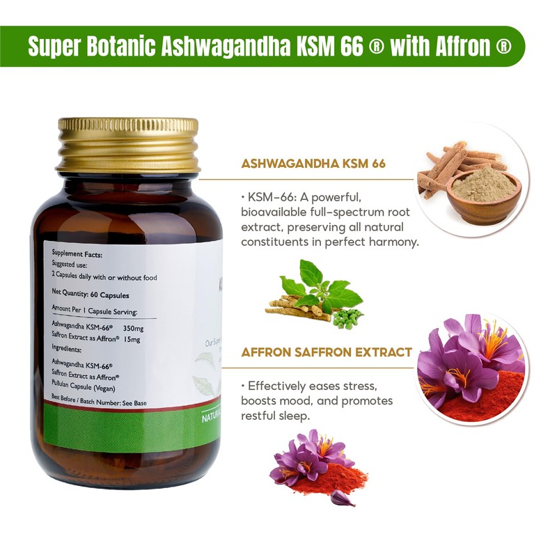 Super Botanic Super Botanic Ashwagandha KSM 66 ? 60 Vegan