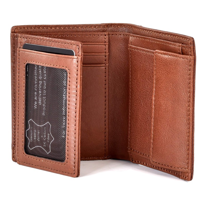 POCARDO Smart Men's Leather Wallet RFID Protection 4 Exclusive Leather