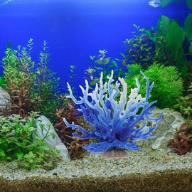 POPETPOP Artificial Coral Branch Decor Resin Coral Reef Ornament for Fish Tank Aquarium Landscaping Safe Easy to Maintain for Freshwater Aquatic Turtle Tanks