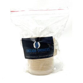 Cascada Lead-Free Brass Adapter, G Thread British BSPP Male to NPT Female (1" x 1" (1 Piece))