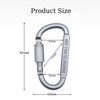 Senshuomy Carabiner Clip,Keyring,Metal Clips with Screw Lock for Hammock,Camping, Hiking,