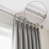 4 Pieces Single Curtain Rod Support, Silver Simple Curtain Rod