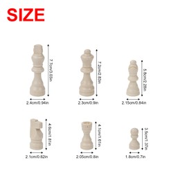 Andux Set of 32 Magnetic Chess Pieces 77mm Wooden Chess Pieces Only XQZ-03