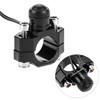 QWORK Motorcycle Engine Stop Start Kill Switch Button with Mounting