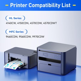 DR310CL DR-310CL Drum Unit Compatible Replacement for Brother HL-4150CDN HL-4570CDW HL-4570CDWT MFC-9460CDN MFC-9560CDW MFC-9970CDW Printer Ink Toner Cartridge TN315 TN310 Copier Scanner High-Yield