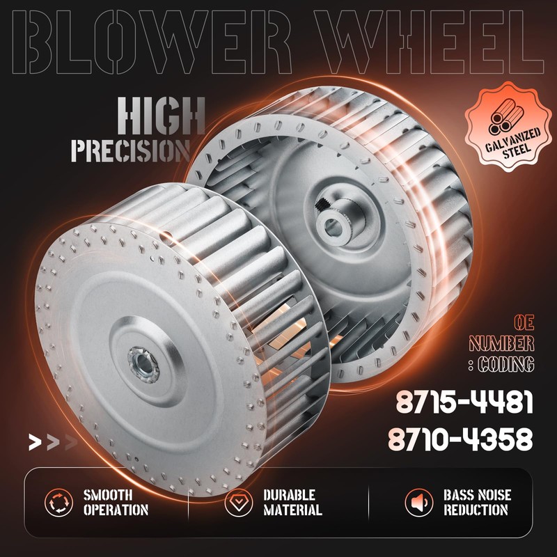 Titaniarm 8710-4358 Blower Wheel Replacement compatible with Fasco Draft Inducers