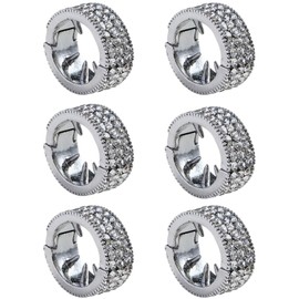 YiXjiuBP 6 PCS Metal Round Hair Clips Round Bangs Clasps and Traceless Hair Rings for Women Fashion Ornaments