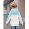 Haloumoning Boys Color Block Hoodies Kids Fashion Long Sleeve Hooded