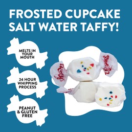 Taffy Town Saltwater Taffy, Frosted Cupcake, 2.5Lb