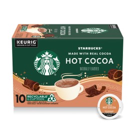 Starbucks K-Cup Coffee Pods, Flavored Hot Cocoa, Classic Hot Cocoa, 10 Keurig Pods