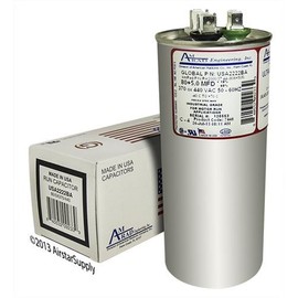 (2) Pack - Proline C4DR805 - 80 + 5 uf / Mfd 370 / 440 VAC AmRad Replacement Round Dual Universal Capacitor - Made in the U.S.A.