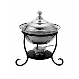 Old Dutch 12 Inch x 15 Inch Round Stainless Steel Chafing Dish