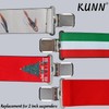 KUNN 2 Inch Suspender Clips Heavy Duty Suspender Clips Metal
