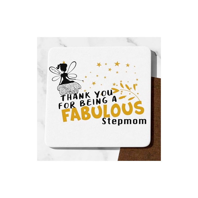 Fabulous Step-Mom Coaster Cute Stepmom Gifts