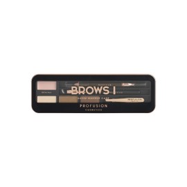 Profusion Cosmetics Eyebrow Pro Makeup Case Brows - Medium, multicoloured