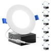 Sunco 6 Pack 4 Inch LED Recessed Lights, Slim Canless